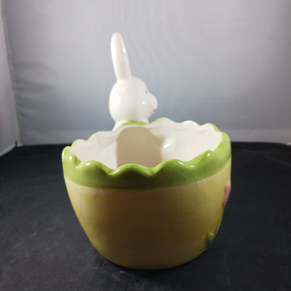 Vintage Bunny Succulent Vase/ Egg Holder Decor - Picture 4 of 10
